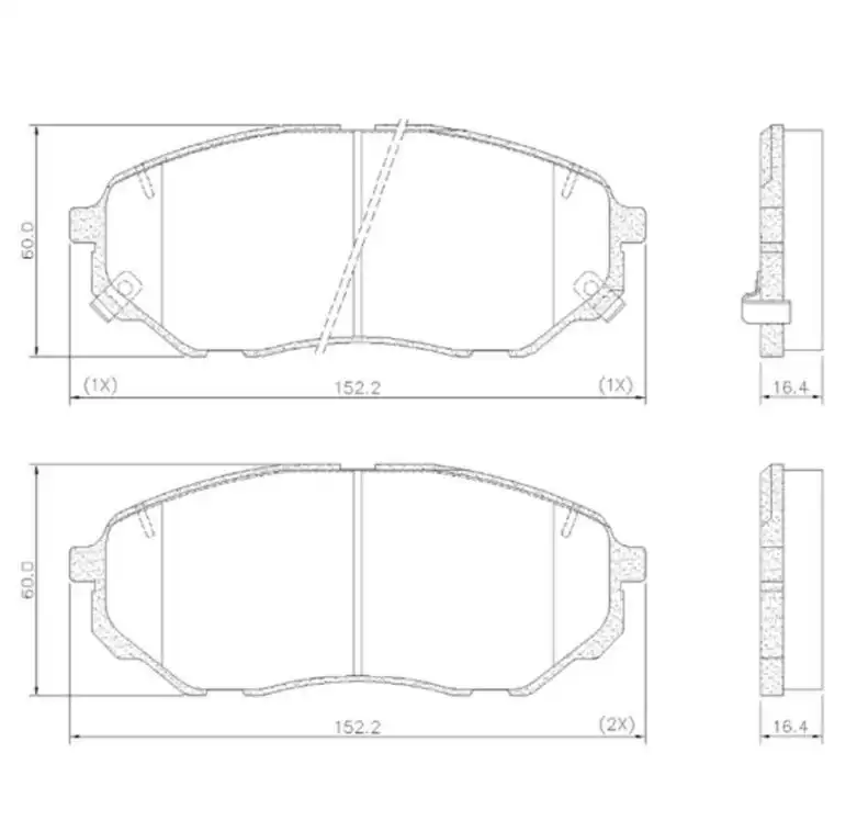 PASTILHA FREIO DIANTEIRA KIA SORENTO 2.4 3.3 3.5 2015 A 2024