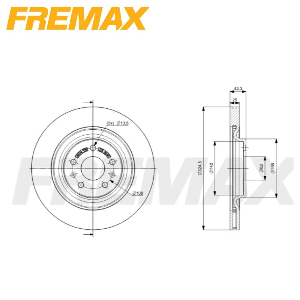 DISCO FREIO DIANTEIRO TIGGO 5X 1.5 16V 2018 ACIMA VENTILADO