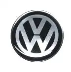 EMBLEMA CALOTA RESINADO (VW) PRETO 68MM