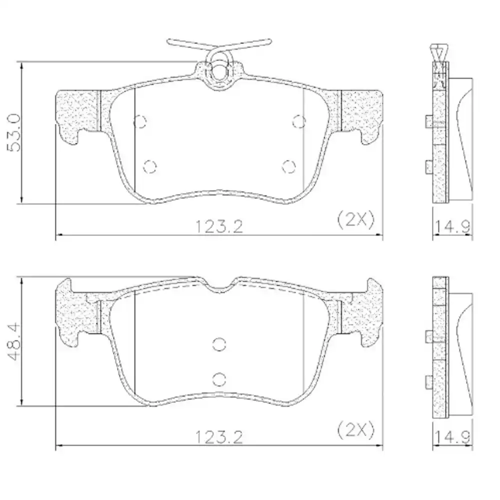 PASTILHA FREIO TRASEIRA MAVERICK 2.0 16V 2021 ACIMA