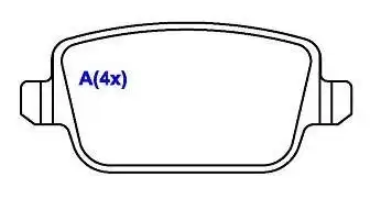 PASTILHA FREIO TRAS LAND ROVER FREELANDER 2.2 3.2 2007/