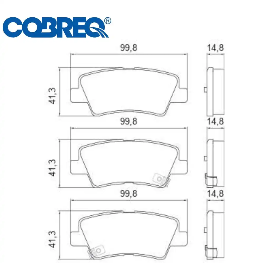 PASTILHA FREIO TRASEIRA HYUNDAI IX35 2.0 16V 2018 ACIMA