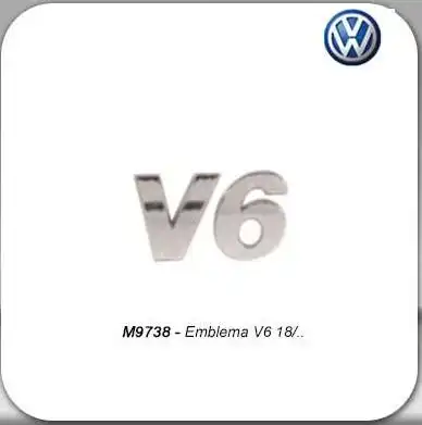 EMBLEMA "V6" AMAROK 2018/