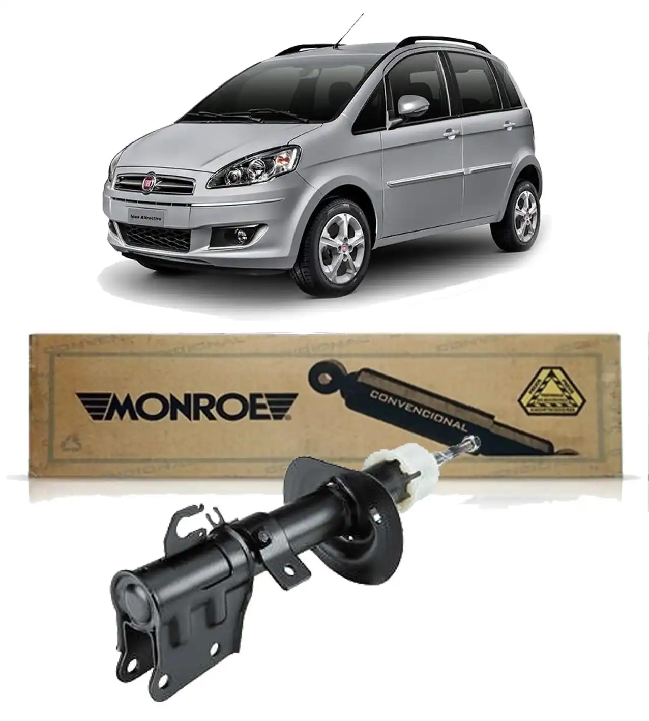 AMORTECEDOR DIANTEIRO FIAT IDEA 2005 A 2016