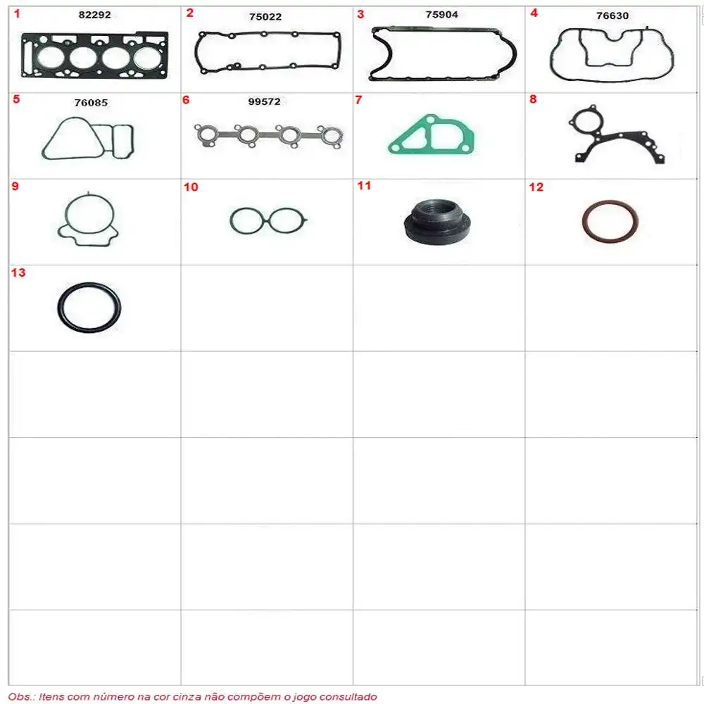 JUNTA MOTOR FIESTA,KA 1.0 8V 99/(MT ZETEC ROCAN) AMIANTO
