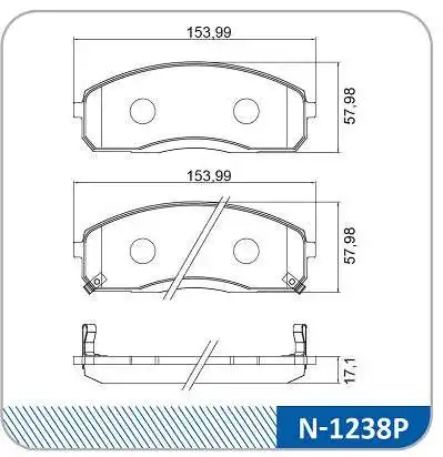 PASTILHA FREIO DIANTEIRA HYUNDAI HR 2.5 2005/