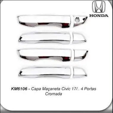 CAPA MACANETA EXT HONDA CIVIC 2017/ 4 PORTAS CROMADO