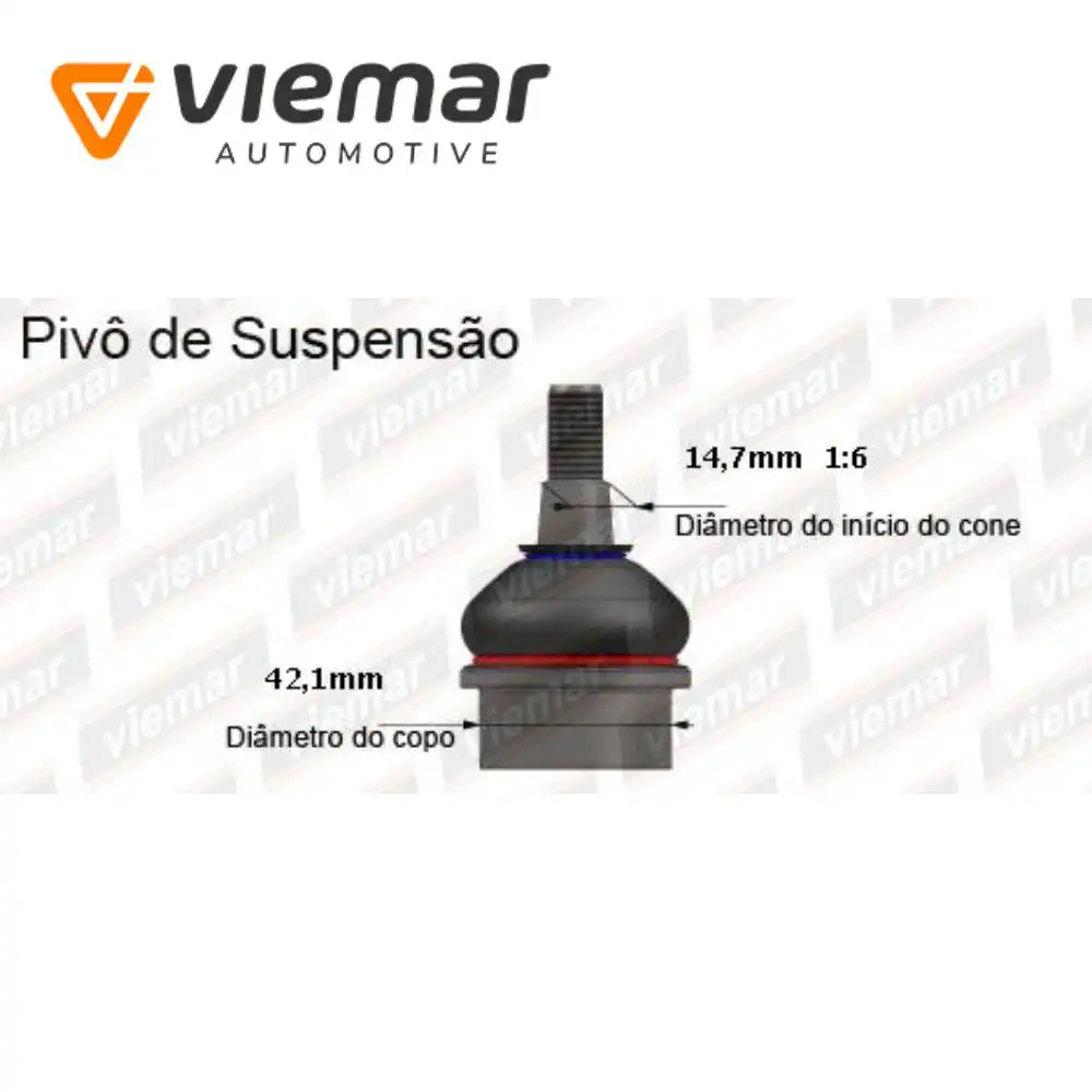 PIVO NISSAN FRONTIER 2005 A 2009 SUPERIOR 14,7MM