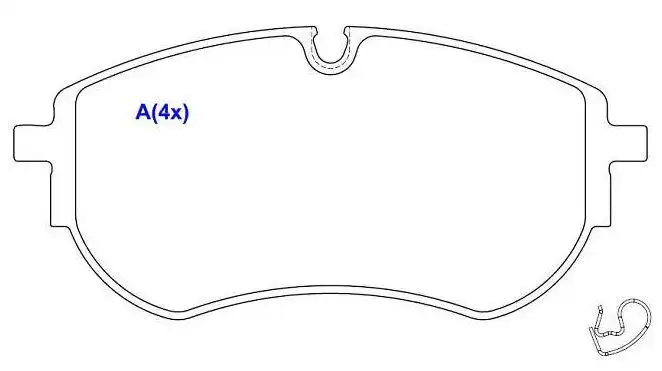 PASTILHA FREIO DIANTEIRA AMAROK 3.0 V6 2018 A 2021