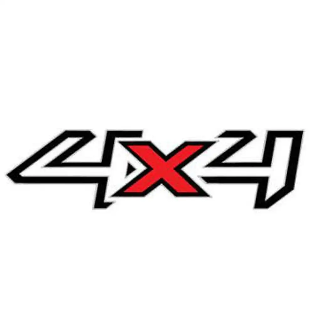 EMBLEMA ADESIVO "4X4" RANGER 13/ (PRETO/VERMELHO)