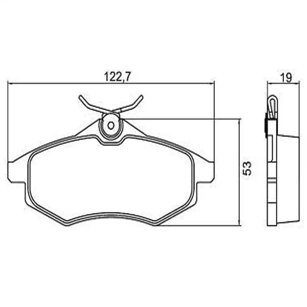 PASTILHA FREIO DIANTEIRA CITROEN C3 1.4 2003/ SISTEMA LUCAS