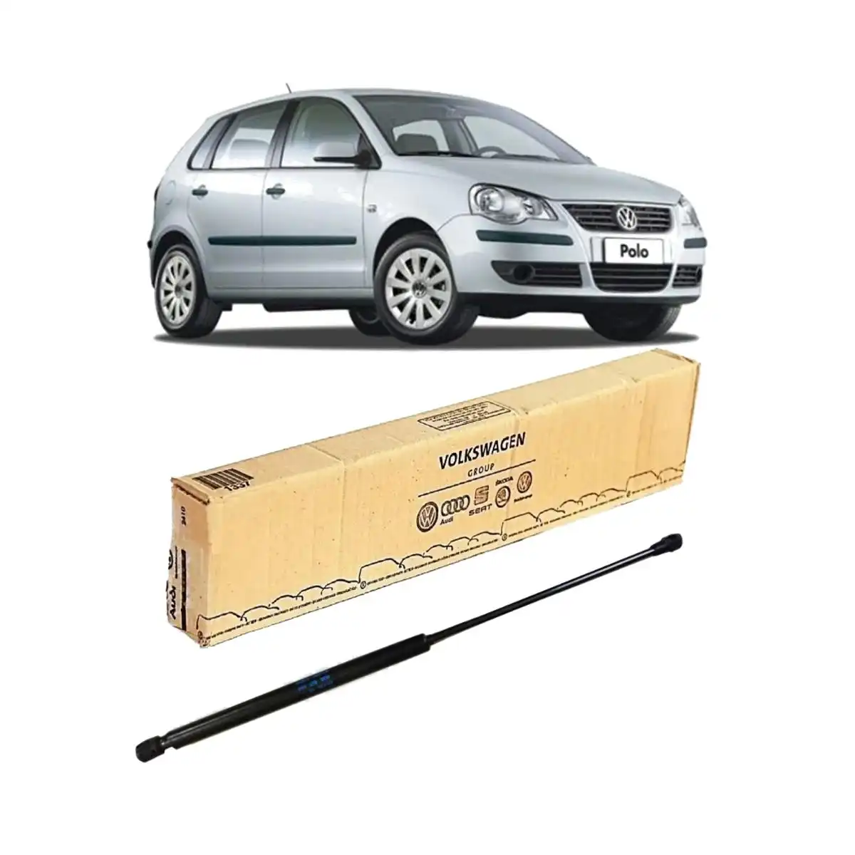 AMORTECEDOR TAMPA TRAS POLO HATCH 2002 A 2006