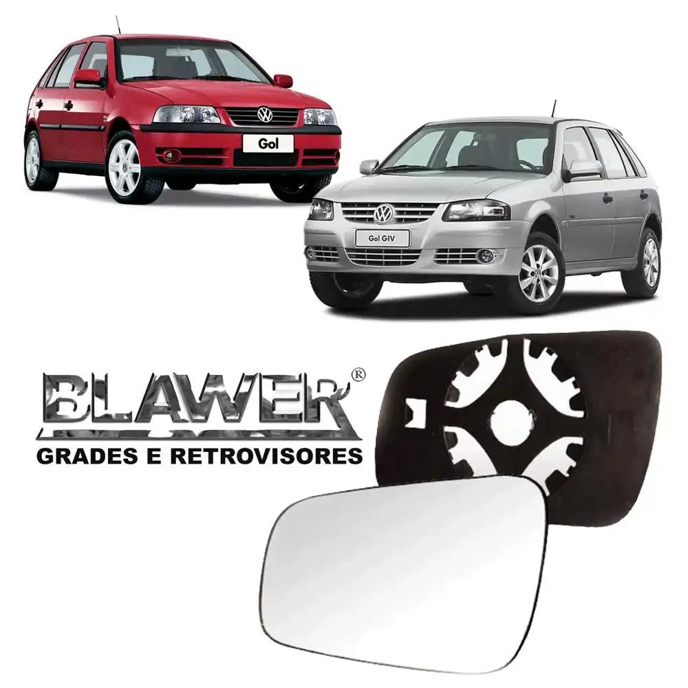 VIDRO ESPELHO GOL GER III IV SANTANA 98/ ESQ C/ CARCACA