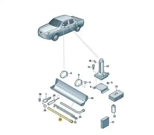 CHAVE RODA AMAROK PROLONGADOR