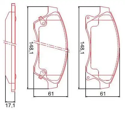 PASTILHA FREIO DIANTEIRA TRACKER 1.8 2.0 16V 2014 A 2017