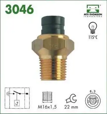 INTERRUPTOR TEMPERATURA FIAT PALIO 1.0 8V 1996 A 2000 FIASA