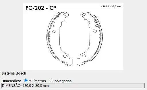 SAPATAS FREIO PEUGEOT 206 1.0 1.4 1.6 98/  207 1.4 1.6 09/