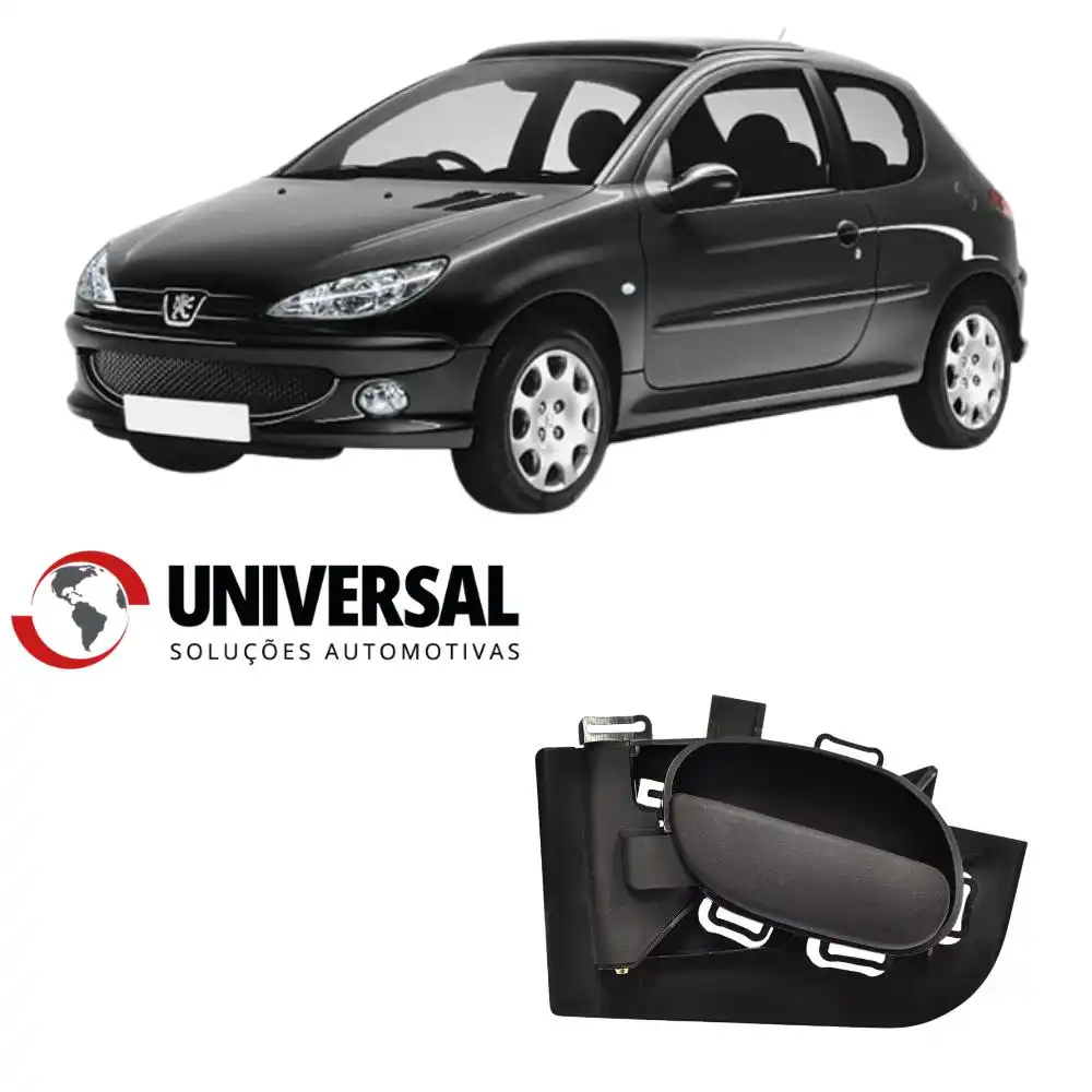MACANETA INT PEUGEOT 206 DIANT / TRAS ESQ PRETA