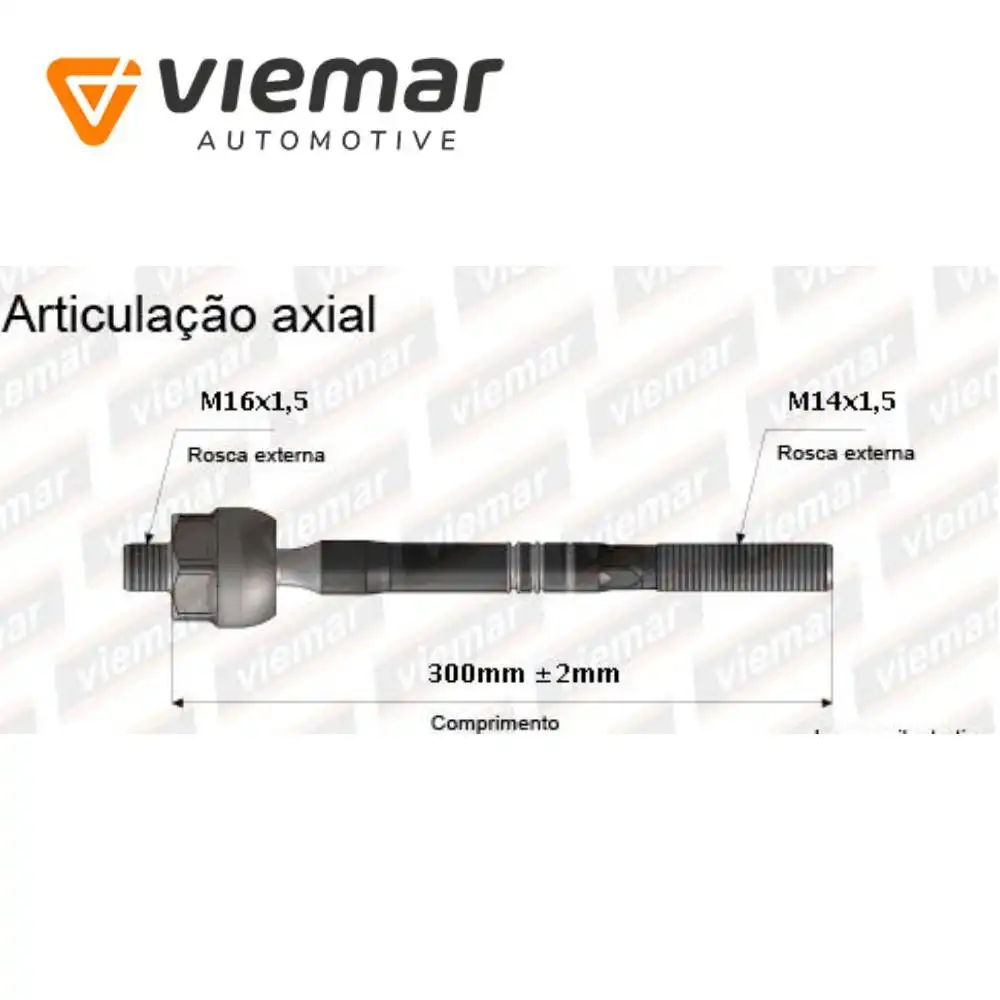 BARRA AXIAL GOL GV POLO 2002/ HIDR FOX (PONTA GROSSA)