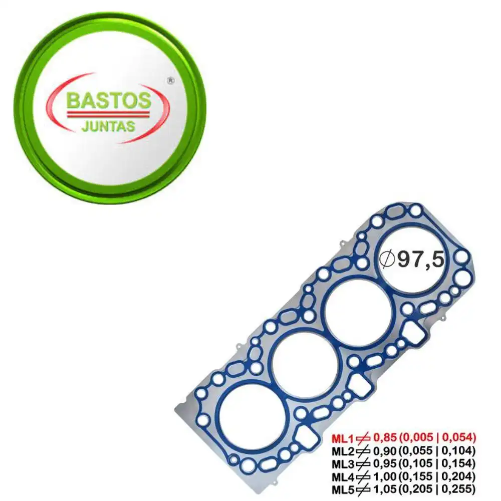 JUNTA CABECOTE HILUX 3.0 16V 2005 A 2015 METAL 1PIC