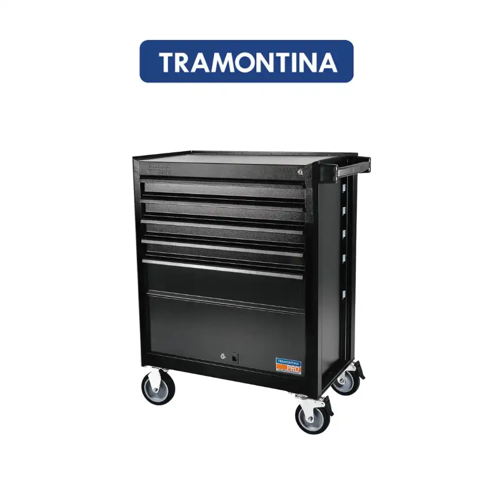 CARRO PARA FERRAMENTAS COM 5 GAVETAS E 1 PORTA