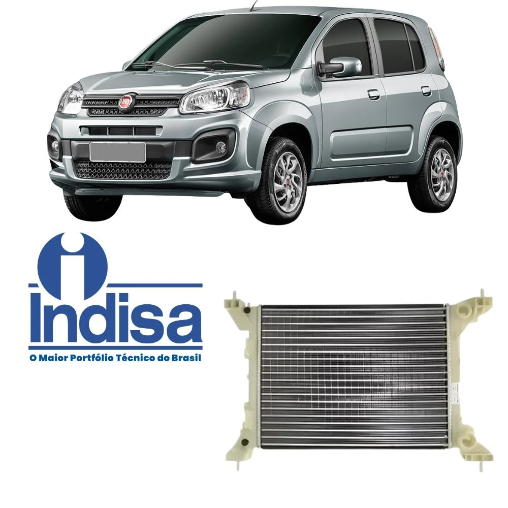 RADIADOR UNO 1.0 FLEX 2011 A 2016 COM AR