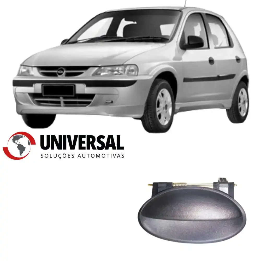 MACANETA EXT CELTA PRISMA 4P TRAS ESQ PRETA