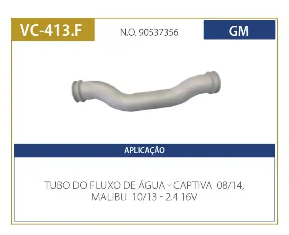 TUBO REFRIGERACAO MOTOR CAPTIVA 2.4 16V 2008 A 2014