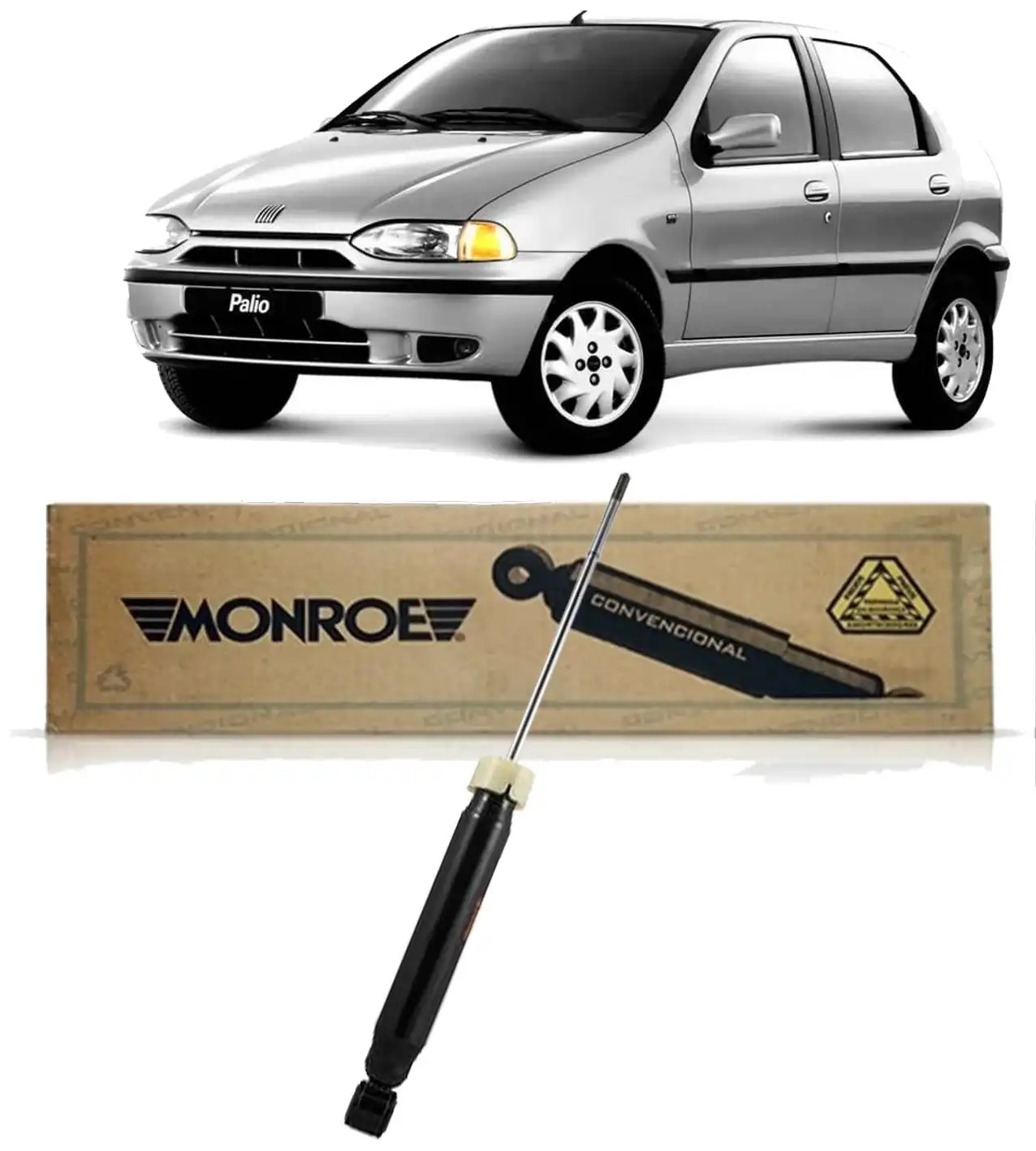 AMORTECEDOR TRASEIRO FIAT PALIO 1995 A 2008