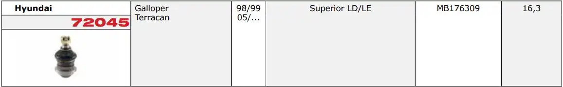 PIVO MITSUBISHI PAJERO 1982 A 1992 SUPERIOR