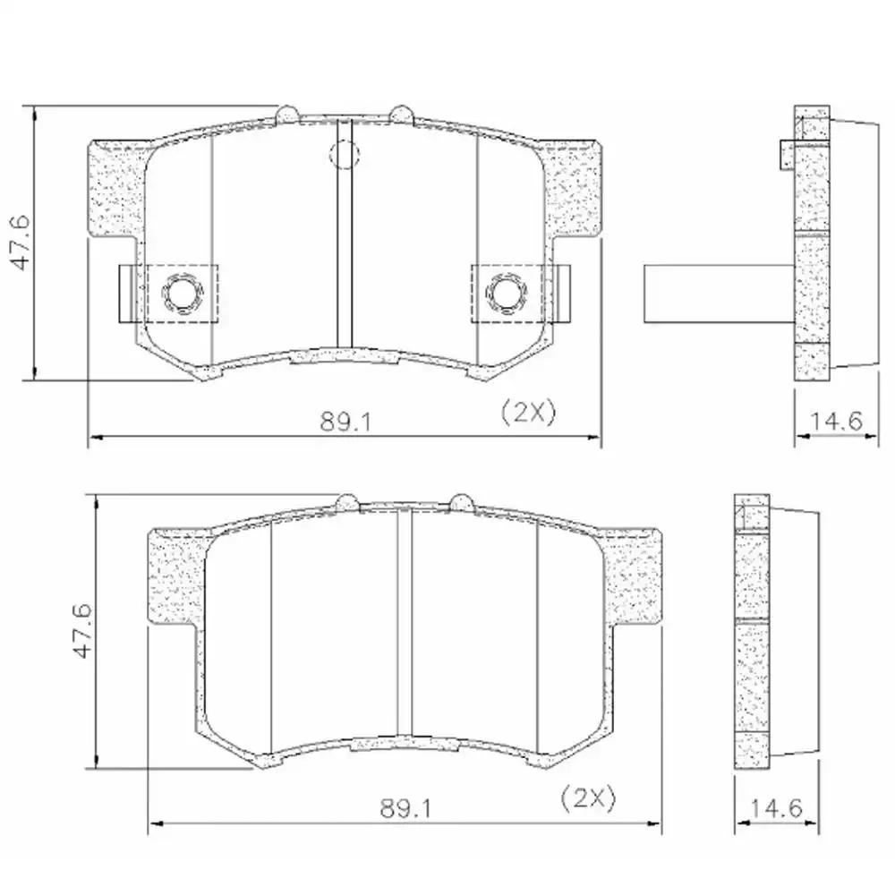PASTILHA FREIO TRASEIRA HONDA NEW CIVIC 2006 A 2011 CERAMICA