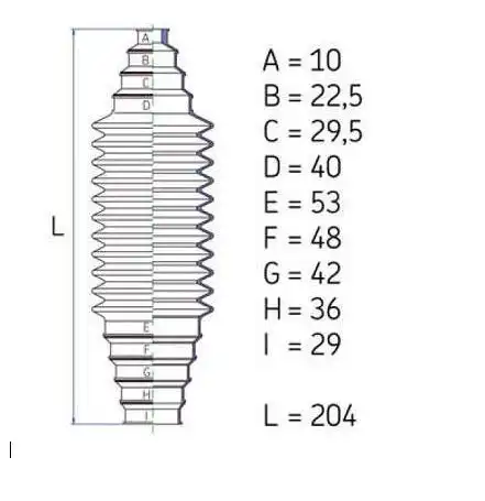 SANFONA SETOR UNIVERSAL DIRECAO MECANICA