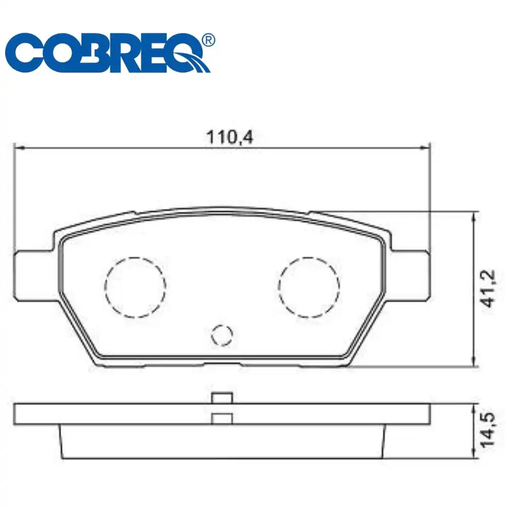 PASTILHA FREIO TRASEIRA FUSION 2006 A 2012