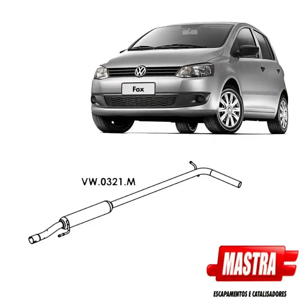 SILENCIOSO INTERMEDIARIO FOX 1.0 8V 2011 A 2017