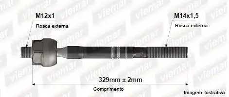 BARRA AXIAL RENAULT TWINGO 93/05 HIDRAULICA