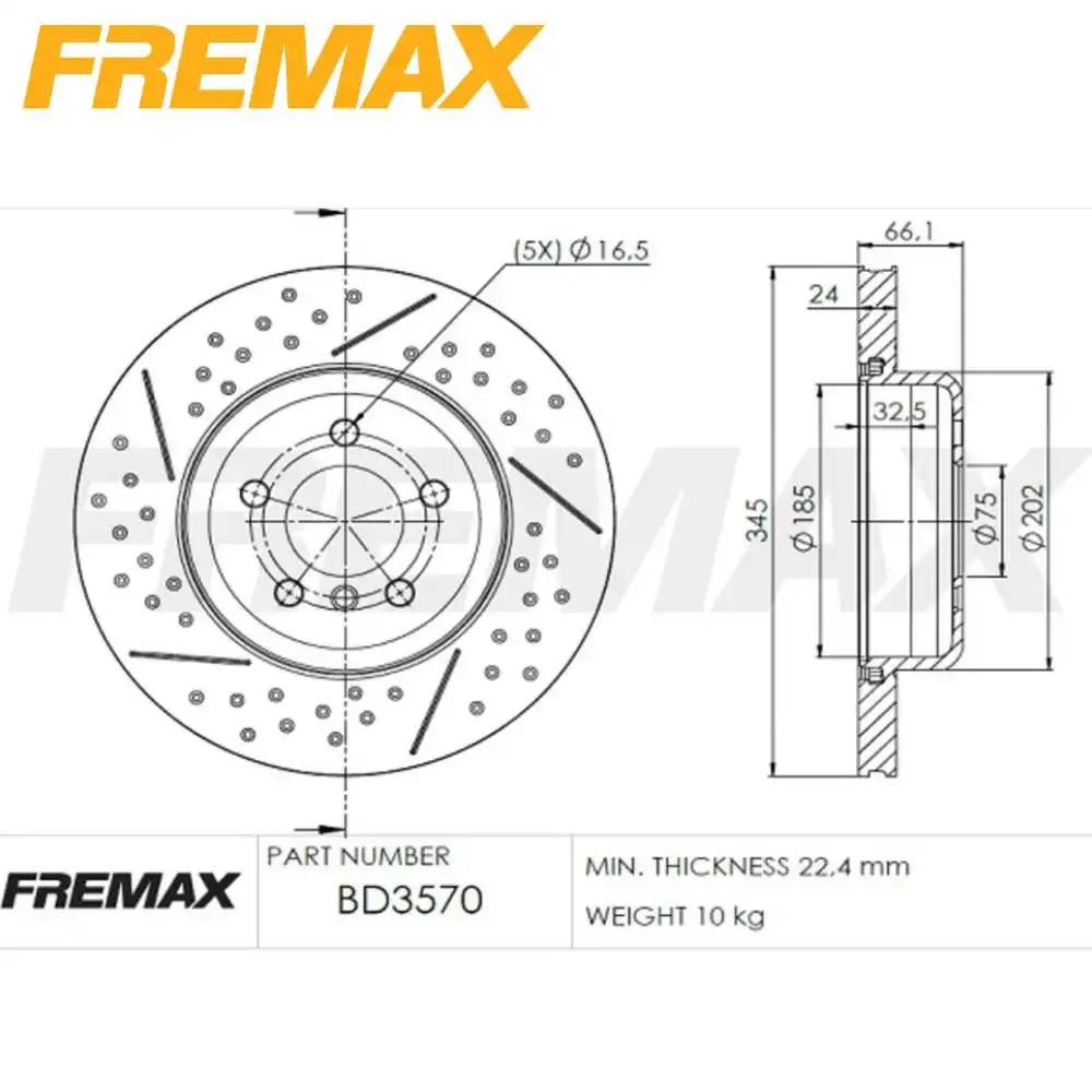 DISCO FREIO VENTILADO TRASEIRO BMW 320I 2.0 16V 2011 A 2013