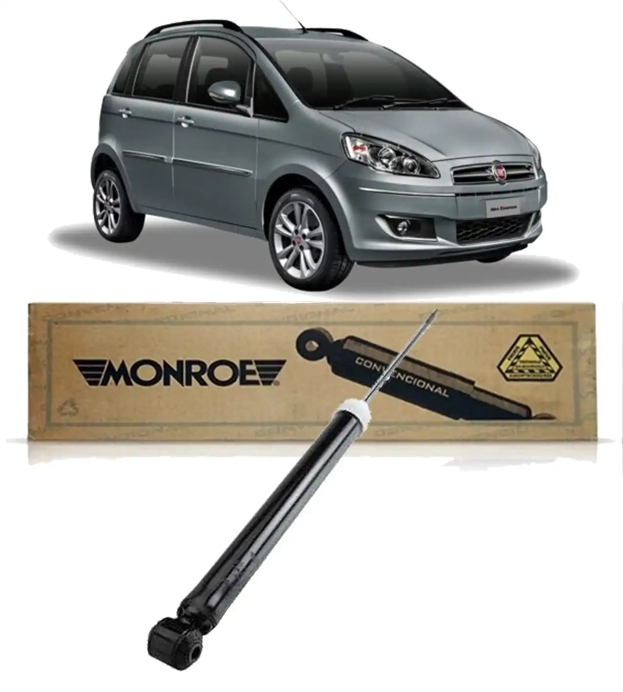 AMORTECEDOR TRASEIRO FIAT IDEA 2005 A 2017