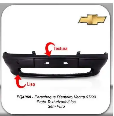 PARACHOQUE DIANT VECTRA 1997 A 1999 PRETO LISO/TEXTURIZADO