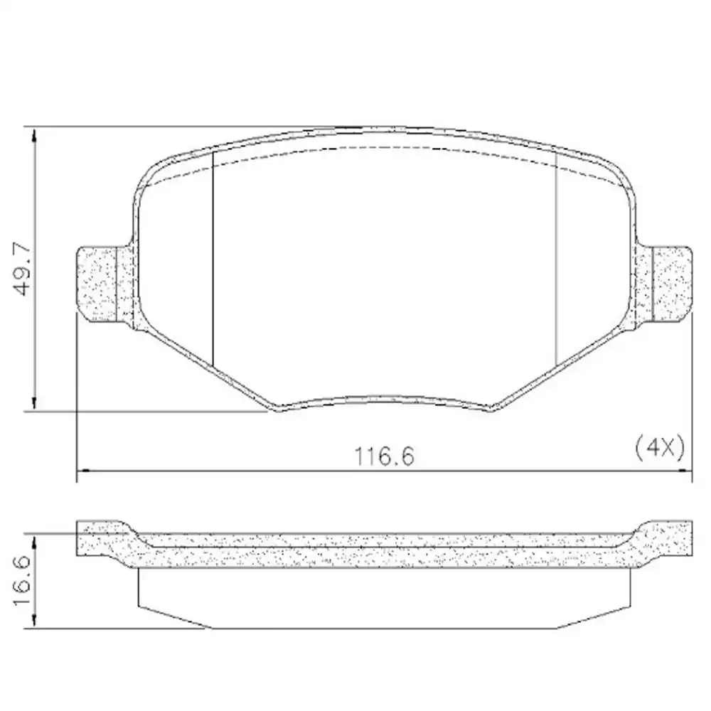 PASTILHA FREIO TRASEIRA EDGE 3.5L V6 2011/