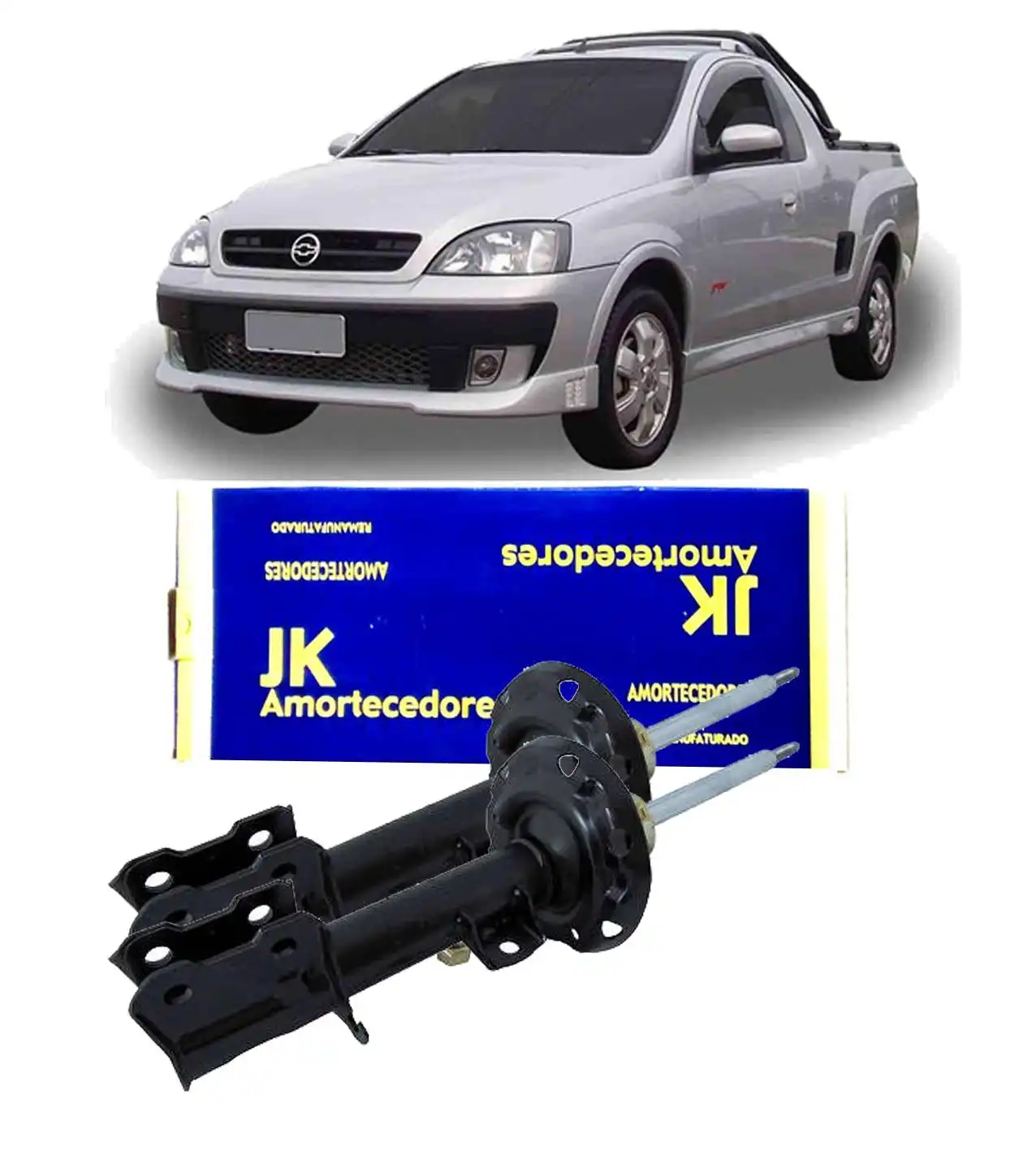 AMORTECEDOR DIANTEIRO MONTANA 2003 A 2009 REMANUFATURADO JG