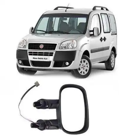 ESPELHO EXT FIAT DOBLO 01/ ELETRICO DIR