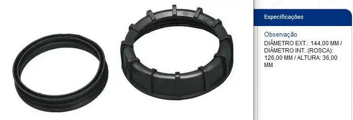 PORCA TAMPA BOMBA INJ ELET GOL GII 1.0 8V 1994 EM DIANTE