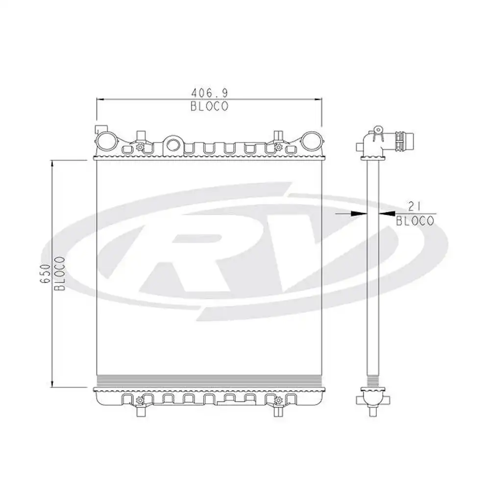 RADIADOR GOLF 1.6 1.8 2.0 99/ A3 1.6 1.8 1.8T 99/ TODOS