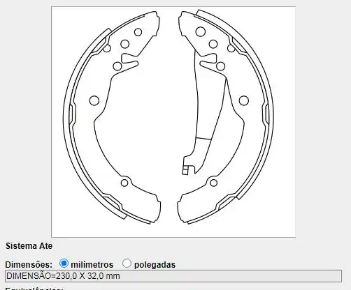 SAPATAS FREIO SAVEIRO GV