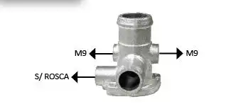 TUBO CONEXAO DAGUA CABECOTE GOL 1.6 1.8 1988 A 1994