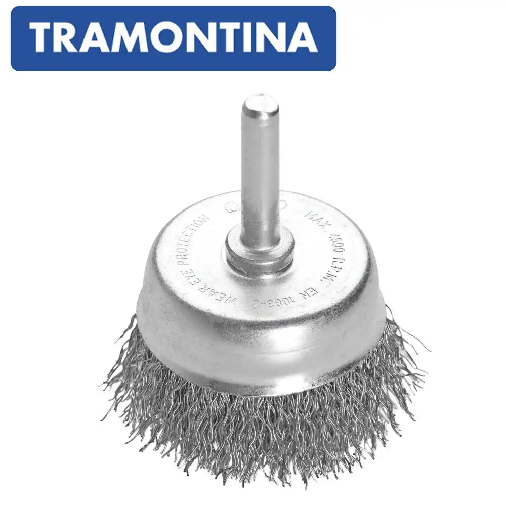 ESCOVA COPO ARAME ONDULADO 2X1/4 POL