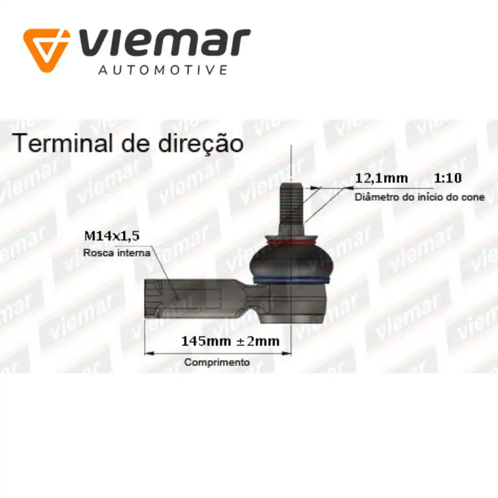 PONTEIRA DIRECAO FIAT PALIO 1996 A 2017 ESQUERDA