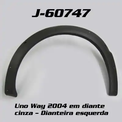 MOLDURA PARALAMA FIAT UNO WAY 04/12 DIANT ESQ CINZA