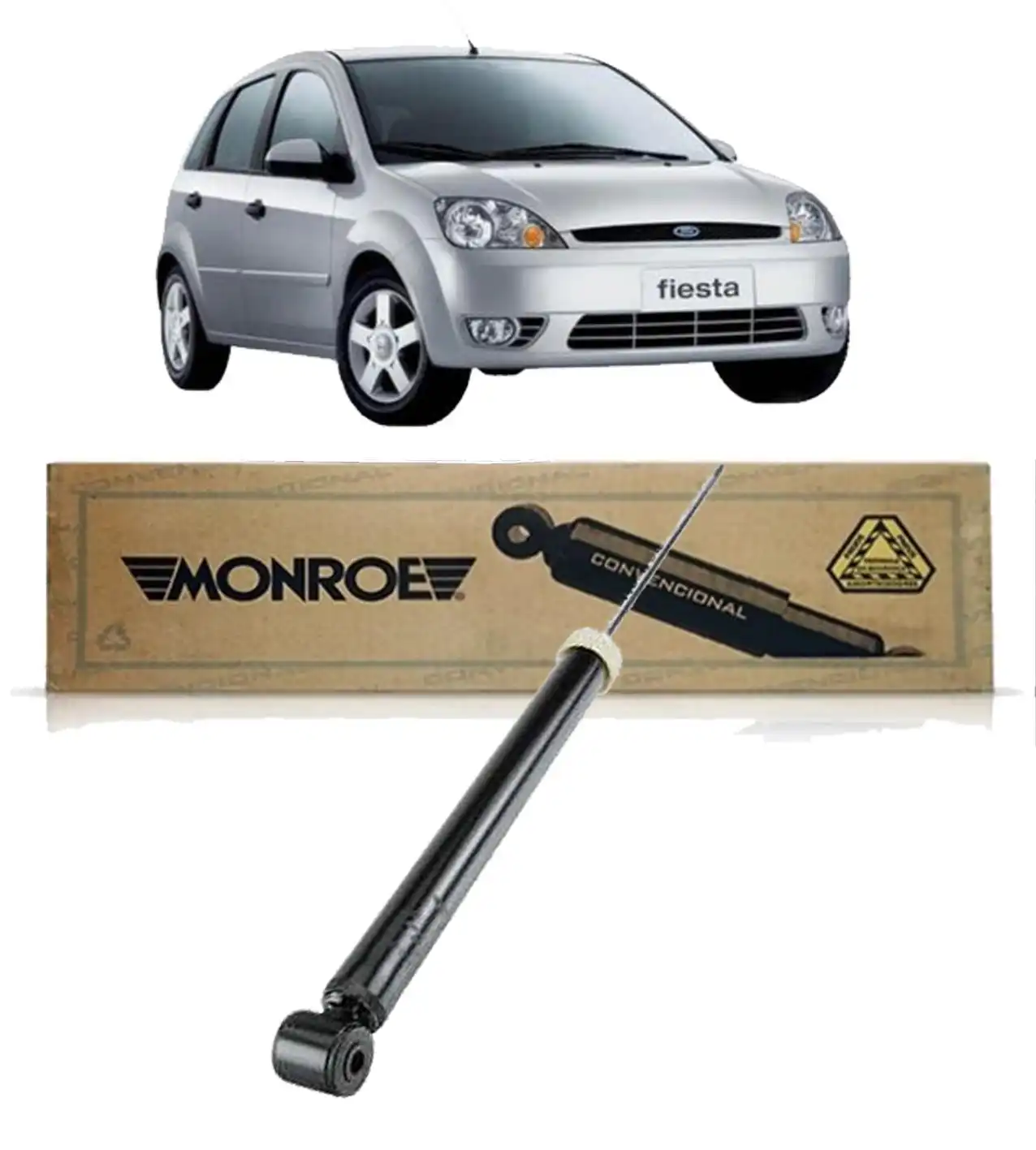 AMORTECEDOR TRASEIRO FIESTA 1.0 1.6 2003 A 2014