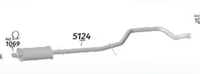 SILENC INTERM PEUGEOT 206 SW 1.4 2006/ FLEX